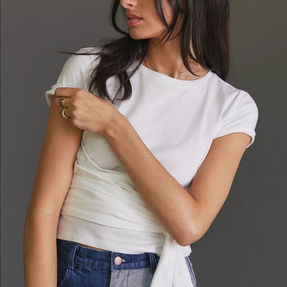 NWT Anthropologie Tie-Front Top - Picture 3 of 6